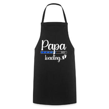Papa 2027 Loading Werdender Papa 2027 - Kochschürze - Schwarz - Vorne - AI Model Male 185 dark (185cm)