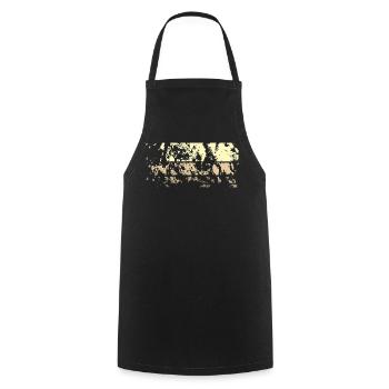 Résumé de contexte - Tablier de cuisine - noir - Devant - AI Model Male 185 dark (185cm)