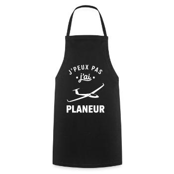 J'peux pas j'ai planeur - Tablier de cuisine - noir - Devant - AI Model Male 185 dark (185cm)