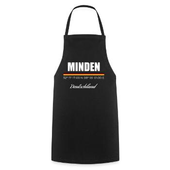 Minden - Kochschürze - Schwarz - Vorne - AI Model Male 185 dark (185cm)