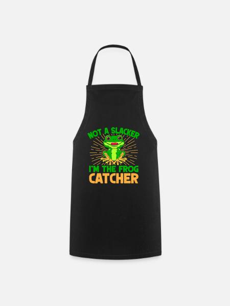 Frog Catcher Not A Slacker Frog - Kochschürze - Schwarz