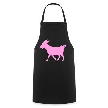 Goat Pink G.O.A.T. - Cooking Apron - black - Front - AI Model Male 185 dark (185cm)