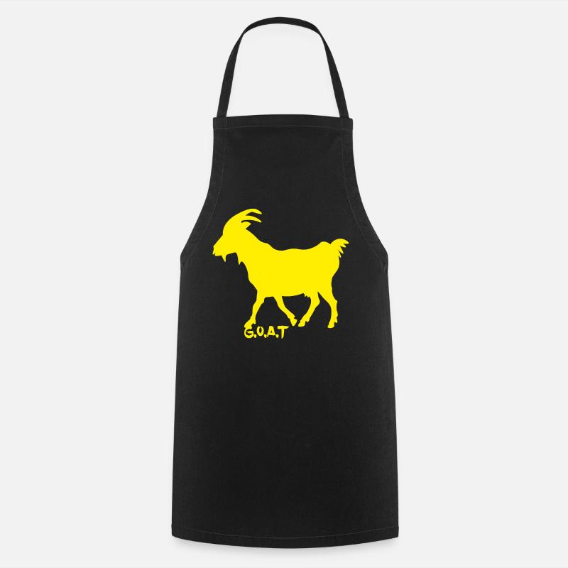 Goat GOAT yellow - Cooking Apron - black