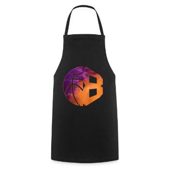 NUMMER 8 BASKETBALL 8. GEBURTSTAG - Kochschürze - Schwarz - Vorne - AI Model Male 185 dark (185cm)