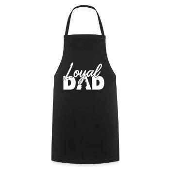 Loyaler Vater Silhouette Vaterstolz - Kochschürze - Schwarz - Vorne - AI Model Male 185 dark (185cm)