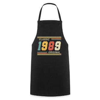 Classique 1989 original 1989 - Tablier de cuisine - noir - Devant - AI Model Male 185 dark (185cm)
