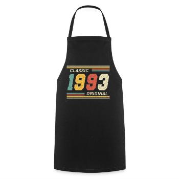 Classic 1993 original 1993 - Cooking Apron - black - Front - AI Model Male 185 dark (185cm)