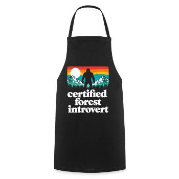 Bigfoot Sasquatch Yeti Cryptid Creatures Big Foot - Cooking Apron - black - Front - AI Model Male 185 dark (185cm)