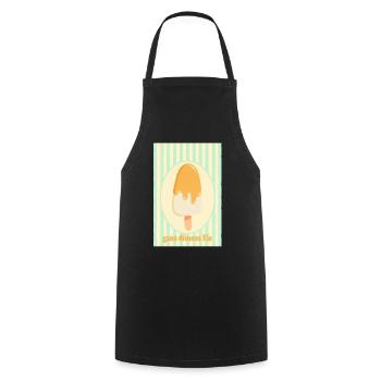Ganz dünnes Eis Retro Sommer Eis Design - Kochschürze - Schwarz - Vorne - AI Model Male 185 dark (185cm)