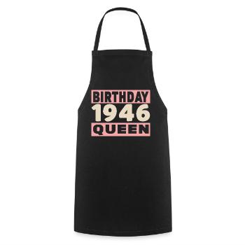 Biker 80 Years 1946 Anniversary - Cooking Apron - black - Front - AI Model Male 185 dark (185cm)