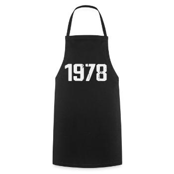Legendary Since 1978 Vintage 1978 Retro 1978 - Cooking Apron - black - Front - AI Model Male 185 dark (185cm)