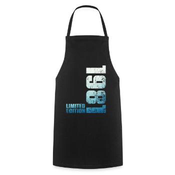 45ème Anniversaire Homme Femme 45 ans 1981 Cadeau - Tablier de cuisine - noir - Devant - AI Model Male 185 dark (185cm)