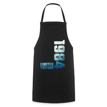 42nd Birthday Man Woman 42 Year Old 1984 Gift - Cooking Apron - black - Front - AI Model Male 185 dark (185cm)