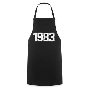 Legendary Since 1983 Vintage 1983 Retro 1983 - Cooking Apron - black - Front - AI Model Male 185 dark (185cm)