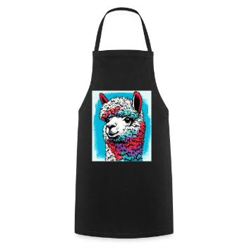Alpaca - Cooking Apron - black - Front - AI Model Male 185 dark (185cm)