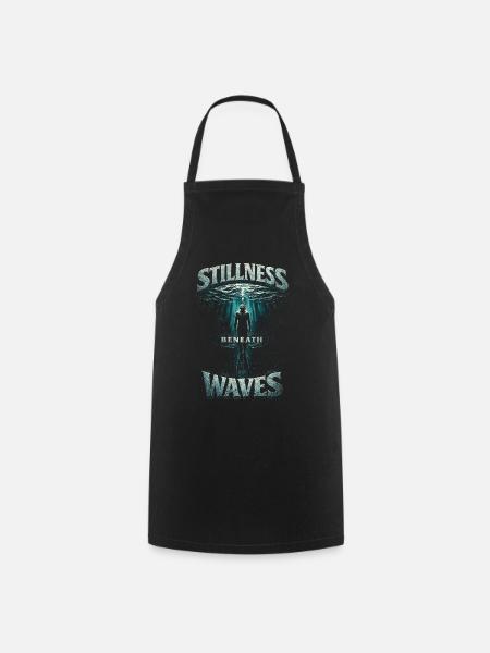 Apnoetauchen Freitauchen Stillness Beneath Waves - Kochschürze - Schwarz