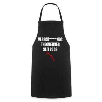 Verschwörungstheoretiker Wirtschaft - Kochschürze - Schwarz - Vorne - AI Model Male 185 dark (185cm)