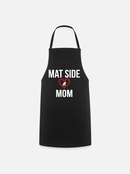 Mat Side Mom Herz Design - Kochschürze - Schwarz