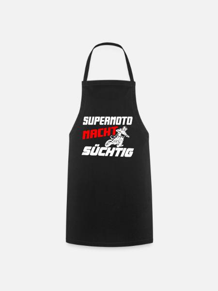 Supermoto_macht_suechtig - Kochschürze - Schwarz