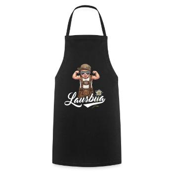 Lausbua T-Shirt Herren Trachtenshirt Kinder Tracht - Kochschürze - Schwarz - Vorne - AI Model Male 185 dark (185cm)
