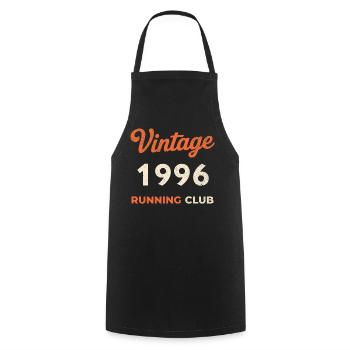 Vintage 1996 Running Club Geburtstag Geschenkidee - Kochschürze - Schwarz - Vorne - AI Model Male 185 dark (185cm)