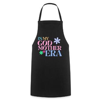 In My Godmother Era Shirt - Gift Godmother - Cooking Apron - black - Front - AI Model Male 185 dark (185cm)