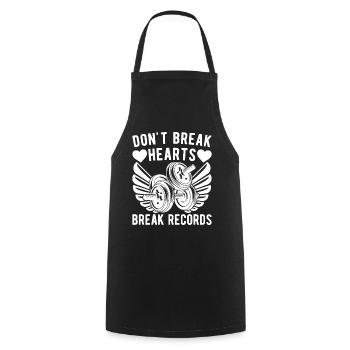 Powerlifting Bodybuilder Break Record Don't Heart - Cooking Apron - black - Front - AI Model Male 185 dark (185cm)
