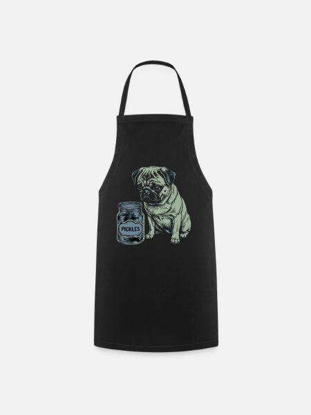 Hundefreund Design – Herz für Vierbeiner - Kochschürze - Schwarz