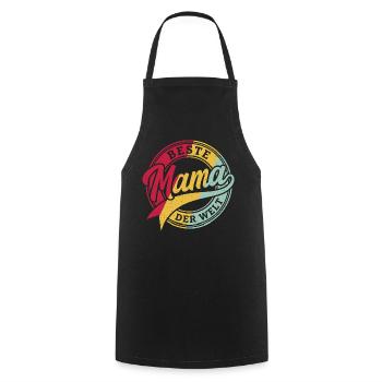 Cadeau de la Meilleure T-shirt Maman du Monde pour la fête des mères - Tablier de cuisine - noir - Devant - AI Model Male 185 dark (185cm)