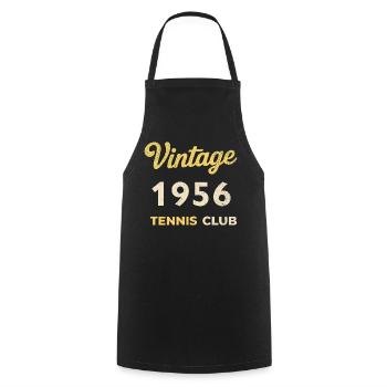 Vintage 1956 Tennis Club Retro Geburtstag Geschenk - Kochschürze - Schwarz - Vorne - AI Model Male 185 dark (185cm)