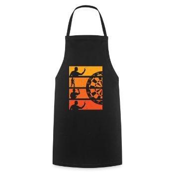 Fléchette Battement De Cœur Joueur Fléchette Darts - Tablier de cuisine - noir - Devant - AI Model Male 185 dark (185cm)