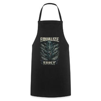 Freediving Freediving Equalize Early - Cooking Apron - black - Front - AI Model Male 185 dark (185cm)