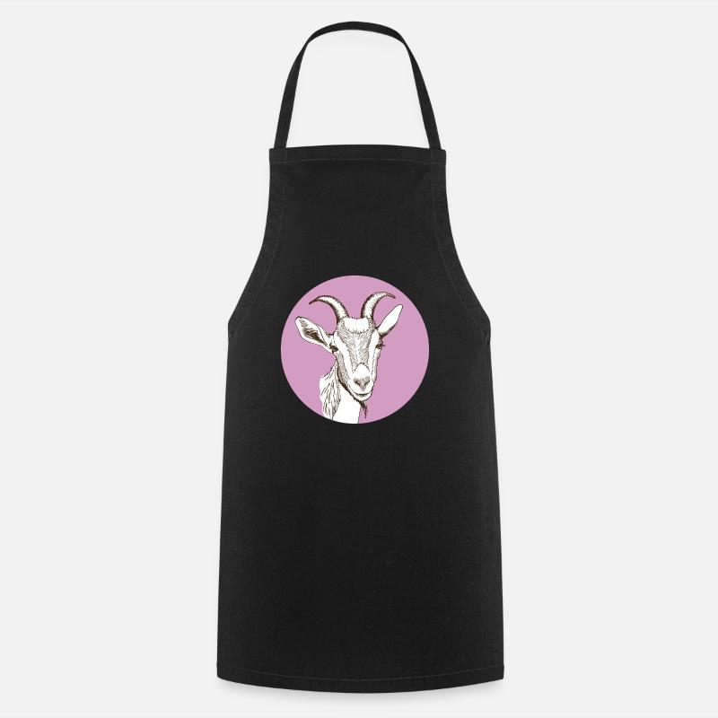 Goat - Cooking Apron - black