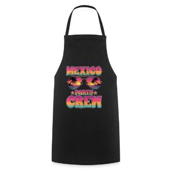 Équipe de la fête au Mexique - Tablier de cuisine - noir - Devant - AI Model Male 185 dark (185cm)