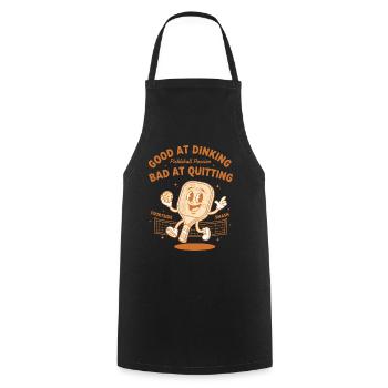 Pickleball Funny Player Good At Dinking Bad At - Cooking Apron - black - Front - AI Model Male 185 dark (185cm)