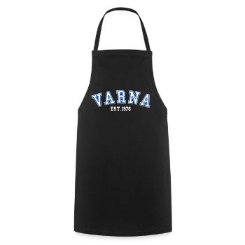 Varna Est. 1976 - Cooking Apron - black - Front - AI Model Male 185 dark (185cm)
