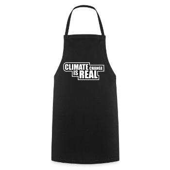 Climate Change Is Real Climate Change Science - Cooking Apron - black - Front - AI Model Male 185 dark (185cm)