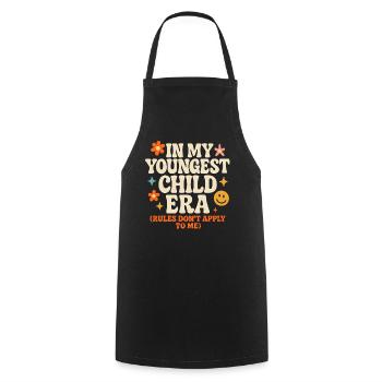 Dans l’humour de l’ère de My Younger Child et de la famille des filles - Tablier de cuisine - noir - Devant - AI Model Male 185 dark (185cm)