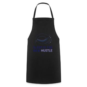 Sleep Is The New Hustle - Cooking Apron - black - Front - AI Model Male 185 dark (185cm)