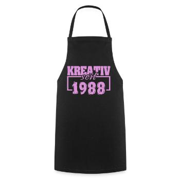 Creative 1988 - Cooking Apron - black - Front - AI Model Male 185 dark (185cm)