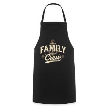 Famille Ancre Famille Vintage Famille - Tablier de cuisine - noir - Devant - AI Model Male 185 dark (185cm)