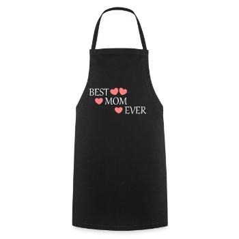 Cadeau pour la fête des mères : Idée de cadeau pour la fête des mères - Tablier de cuisine - noir - Devant - AI Model Male 185 dark (185cm)