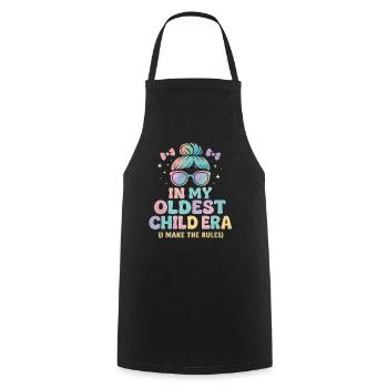 Daughter Family Humor In My Oldest Child Era - Cooking Apron - black - Front - AI Model Male 185 dark (185cm)