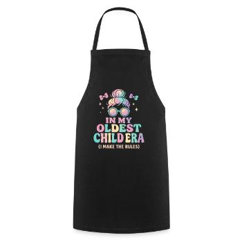 Daughter Family Humor In My Oldest Child Era - Cooking Apron - black - Front - AI Model Male 185 dark (185cm)