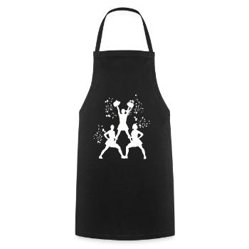 Cheerleader Cheer Mom Cheerleading - Kochschürze - Schwarz - Vorne - AI Model Male 185 dark (185cm)