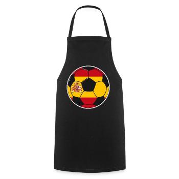 Équipe de football d’Espagne - Tablier de cuisine - noir - Devant - AI Model Male 185 dark (185cm)