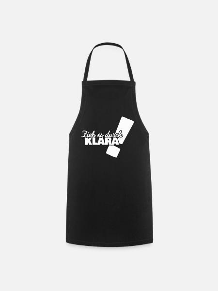 Geschenk für Klara - Kochschürze - Schwarz