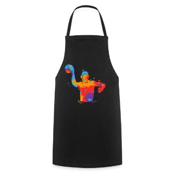 Water Polo Colorful Kids Men Boys Water Polo Players - Cooking Apron - black - Front - AI Model Male 185 dark (185cm)