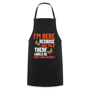  Butterfly Entomology Lover Insect Western Tiger - Cooking Apron - black - Front - AI Model Male 185 dark (185cm)