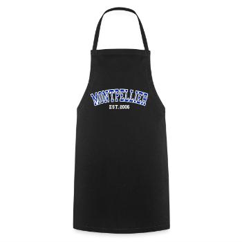 Montpellier Est. 2006 - Cooking Apron - black - Front - AI Model Male 185 dark (185cm)